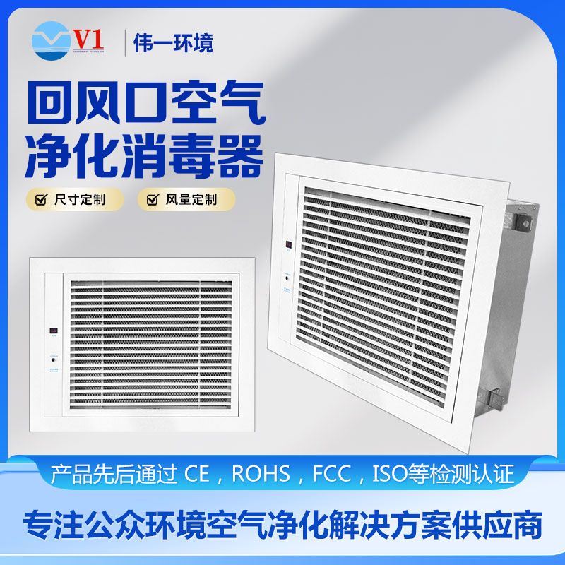 回风口空气净化消毒器